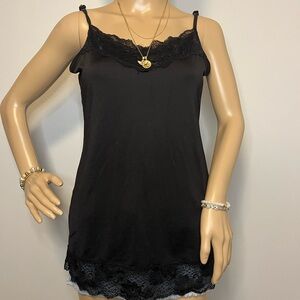 Ricki's Black Lace Detail Chemise